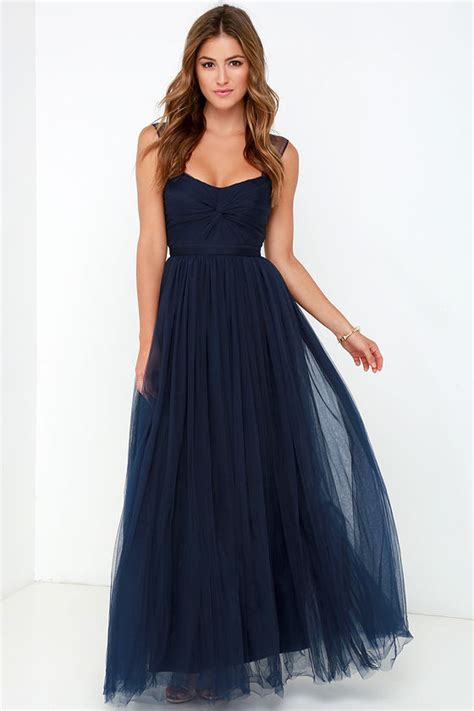 Navy Blue Tulle Dress Dresses Images 2024