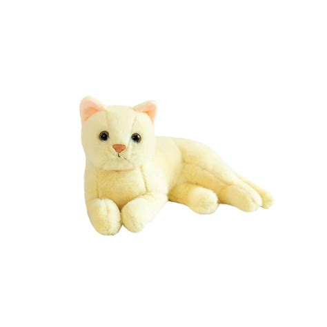 Xuyeeyuan Plush Toy Simulation Cute Solid Color Cat Plush Toy Doll