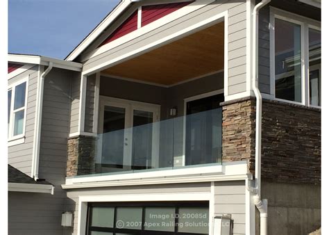 Shoe Mount Glass Railings Custom Railing Installers In Seattle