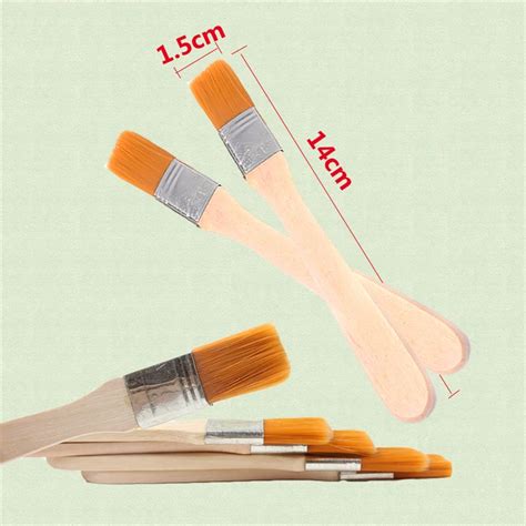 Pcs Set Wooden Handle Paint Brushes Set Oil Art Paint Brush Hand