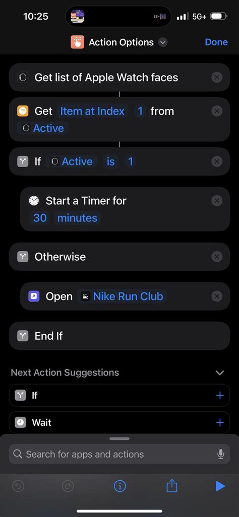 Shortcut to map Watch Action Button based on Face : r/shortcuts
