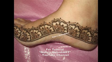 Tasmim Blog: Simple Arabic Mehndi Designs For Feet