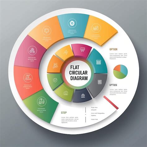 Infogr Fico De Diagrama Circular Plano Imagem Premium Gerada Ia