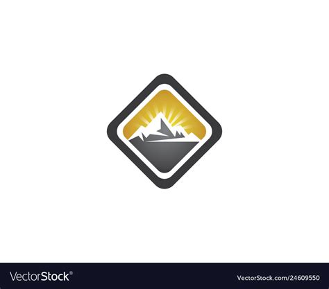 Mountain symbol Royalty Free Vector Image - VectorStock