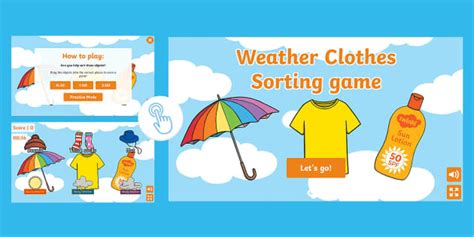 Weather Clothes Sorting Activity Lehrer Gemacht Twinkl