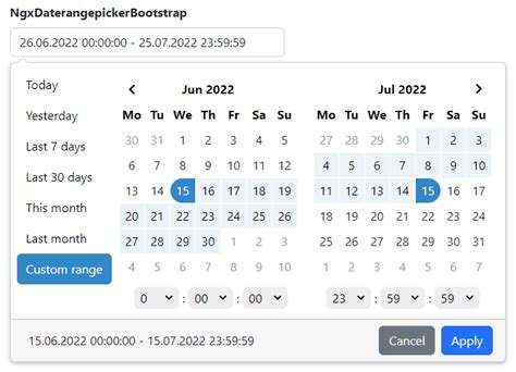 Ngx Daterangepicker Bootstrap Npm