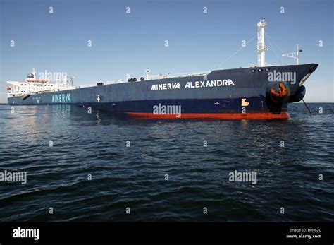 Oil Tanker At Offshore Anchor Stock Photo Alamy