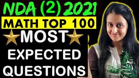 Nda Math Part Top Most Expected Questions Nda Maths