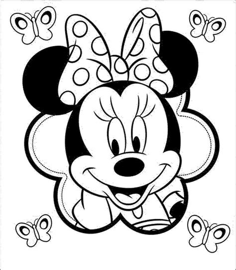 Minnie Con Le Farfalle Da Colorare Scarica Stampa O Colora Subito Online