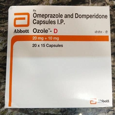 Ozole D 10 Mg 20 Mg Capsule Omeprazole And Domperidone I P 20 Mg