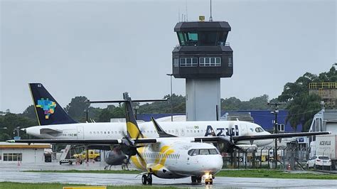 live pouso decolagem airbus a320neo porto seguro Joinvile chuva emoção