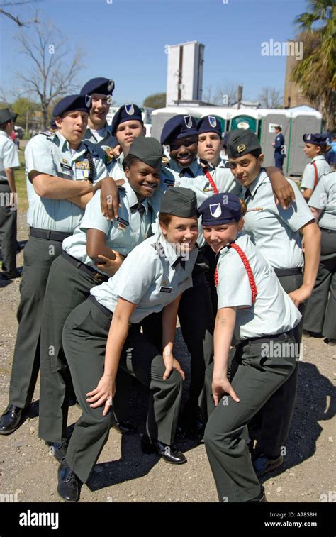 Junior Reserve Officer Training Corp Rotc In Strawberry Festival Parade