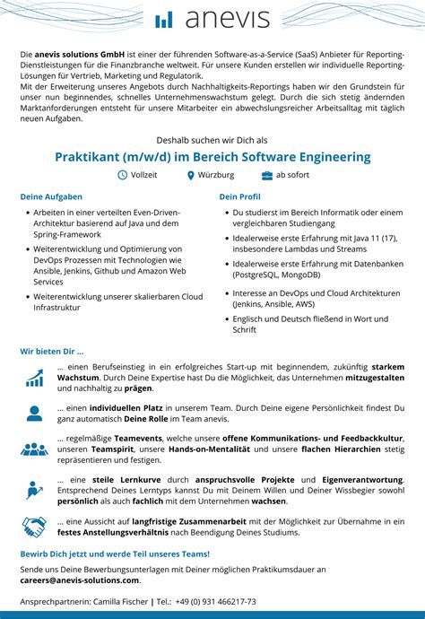 Stellenanzeige Praktikum Im Bereich Software Engineering Automated