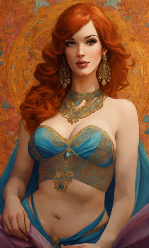 Lexica Christina Hendricks Dressed As Genie 1960 S Romance Book