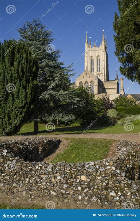 Bury St Edmunds Abbey and St Edmundsbury Cathedral Stock Photo - Image ...