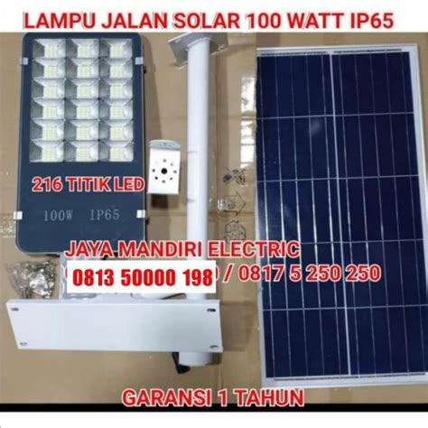 Promo Lampu Jalan Led Tenaga Surya 100 Watt Solar Cell 100Watt Panel