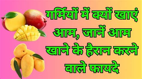 आम Mango खाने के 10 फायदे आम खाने के बड़े फायदे Benefits Of Mango Health Benefits Of