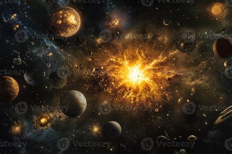 A massive star explodes, sending shockwaves through the cosmos