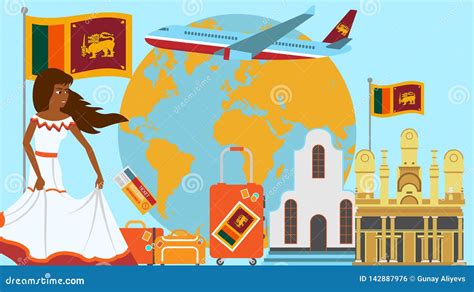 Welcome To Sri Lanka Postcard Travel And Journey Concept Of Latinos