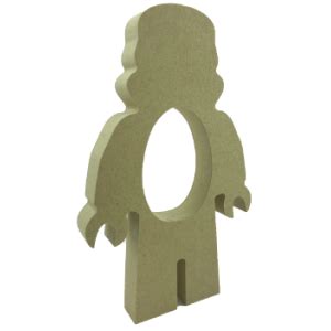 Kinder Egg Holder Brick Man With Helmet Freestanding MDF Lorna