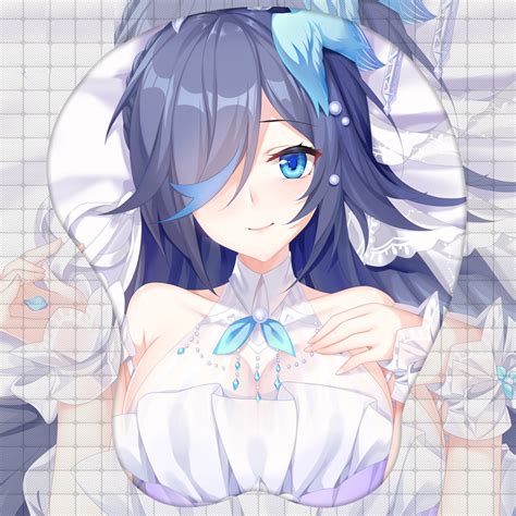 Oppai Mousepads Fu Hua Honkai Impact 3rd 3D Boob Mouse Pad Boobie Mouse Pad