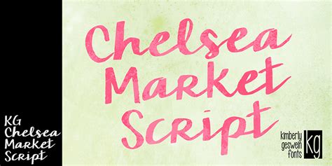 Download KG Chelsea Market Script font | fontsme.com