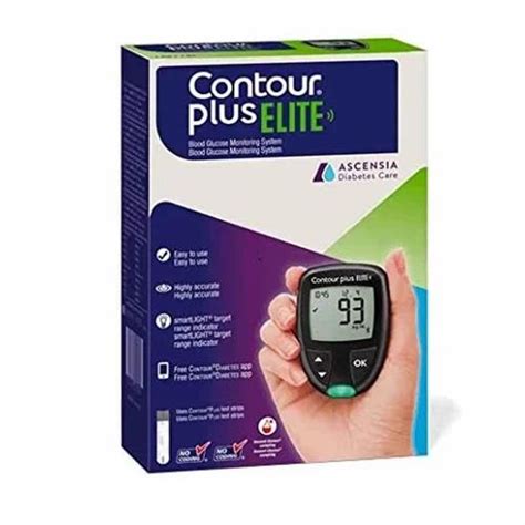 Contour Plus Elite Blood Glucose Monitoring System With 20 Strips At Rs