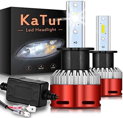 KaTur H3 Led Headlight Bulbs CSP Chips MINI Design Super Bright 12000LM