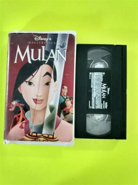 Vintage Mulan Vhs Clamshell Walt Disney Masterpiece