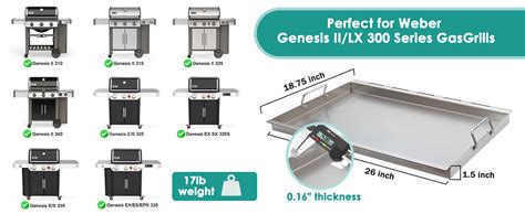 Amazon Safbbcue Genesis Ii Full Size Griddle For Series Gs