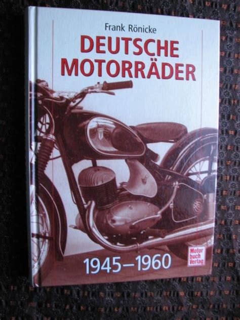 Isbn Deutsche Motorr Der Erstausgabe Kaufen