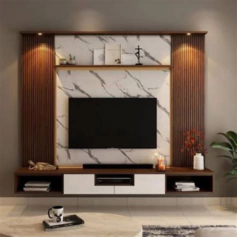 Plywood Tv Wall Unit Laminate Finish At Sq Ft In Thane Id