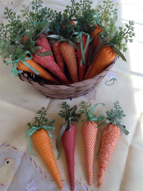 Fabric Easter Carrots Set Of 4 Easter Carrots Easter Diy Spring