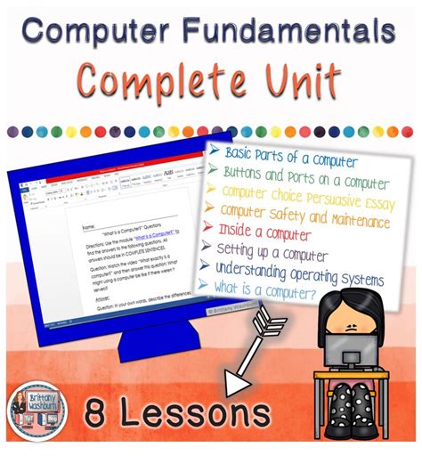 Computer Lab Lessons Computer Fundamentals Complete Unit Computer