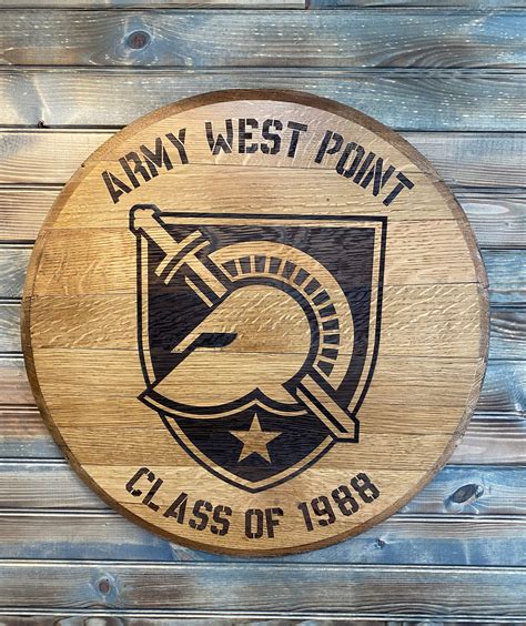 USMA West Point Logo With Graduation Year Bourbon Barrel Top Sign - Etsy