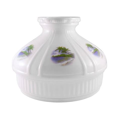 Aladdin Beach Paradise Glass Oil Lamp Shade Lehman S