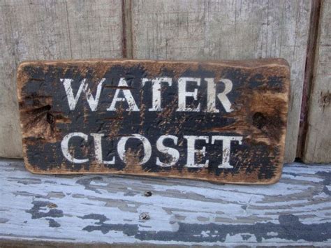 rustic sign: ALL NEW RUSTIC BATHROOM SIGNS