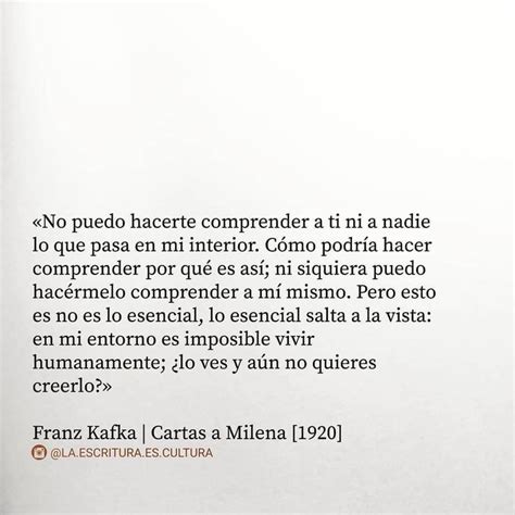 Cartas A Milena En Frases De Kafka Frases Sabias Frases Bonitas