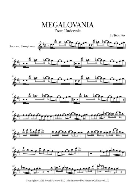 Megalovania Arr Cadenza Editions Sheet Music Toby Fox Soprano