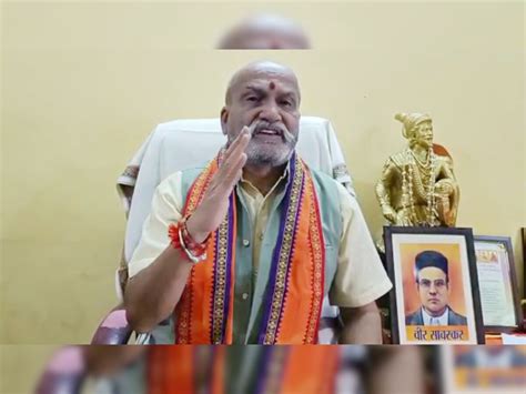 Savarkar Poster Row Hindu Sena Chief Warns Will Cut Your Hands If You Touch Savarkar S Posters