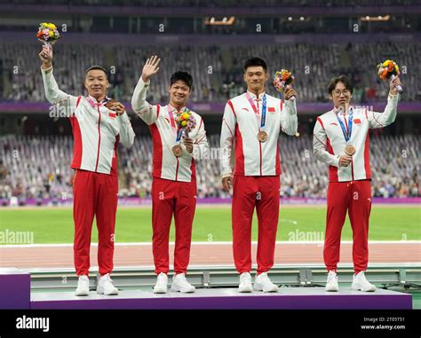 Hangzhou China S Zhejiang Province Th Oct Bronze Medalists Wu