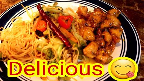 Lo Mein With Orange Chicken So Good Youtube