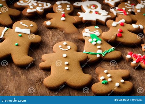 Galletas De Jengibre De Una Comida Tradicional Inglesa Para Hombres De