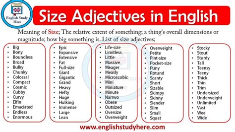 150 Most Common Adjectives - English Study Here