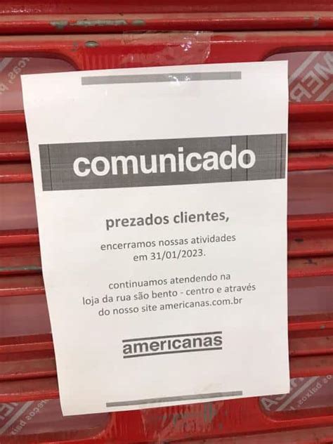 Americanas Anuncia Fechamento De Loja