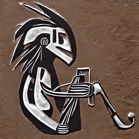 Modern Kokopelli Wall Art · Creative Fabrica