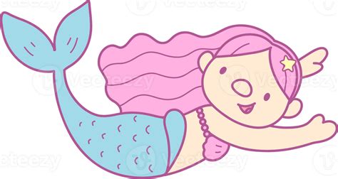 Cute Mermaid Illustration 39148809 Png