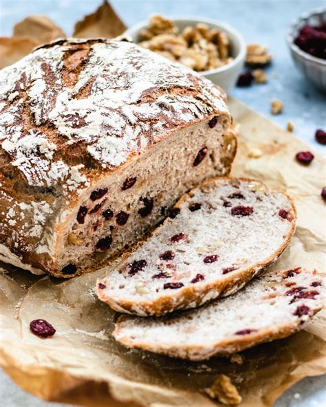 Easy Duch Oven Cranberry Walnut Bread The Delicious Plate