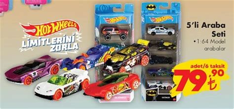 Hot Wheels 5 li Araba Seti İndirimde Market