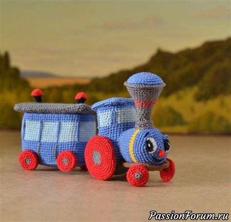 Паровозик из Ромашкова | Схемы вязания детских вещей, Игрушки ручной ...